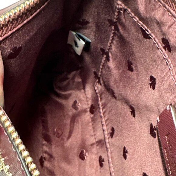 Kate Spade Greta Court Ramey Cherrywood Glitter Shoulder/Crossbody Bag NWT! - Picture 7 of 8